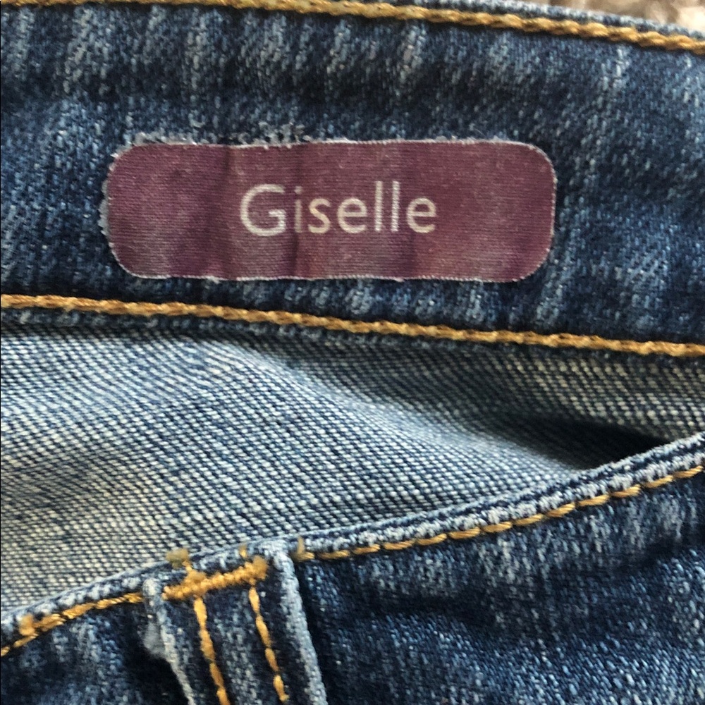 Calvin Klein Women's Straight Leg Distressed Denim Blue Jeans Size 28 - Picture 12 of 12